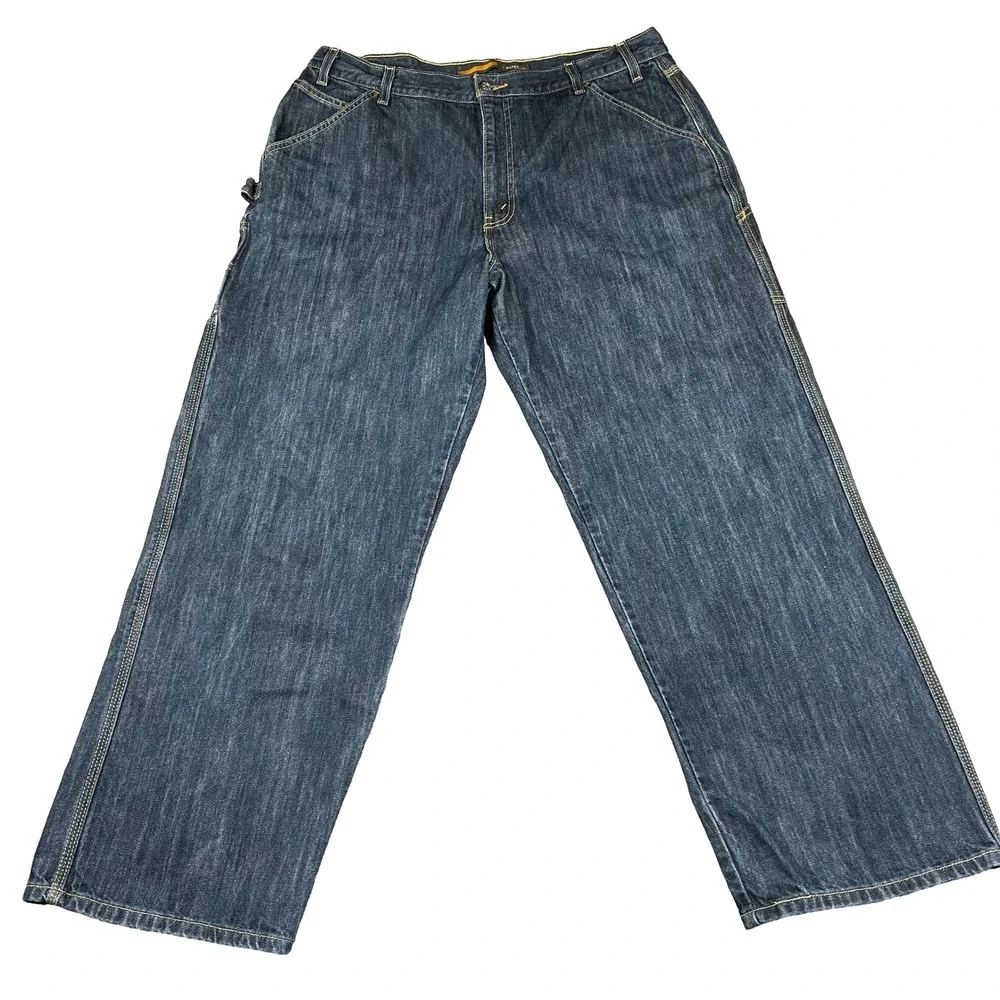 VTG Levi's SilverTab Carpenter Jeans 38x32 Dark Wash Baggy 90s Y2K Skater